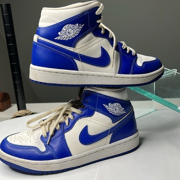 Nike Air Jordan Sz 7.5 Men’s 1 Mid
'Kentucky' Royal Blue White BQ6472-104 - Picture 1 of 11